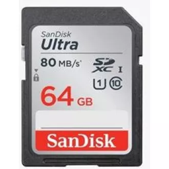 SanDisk SDXC karta 64GB Ultra (100MB/s Class 10 UHS-I)