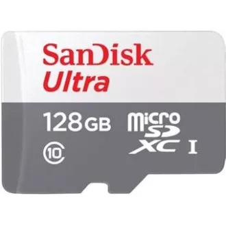 SanDisk MicroSDXC karta 128GB Ultra (100MB/s, Class 10, Android) + adaptér