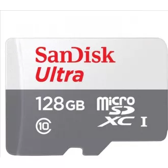 SanDisk MicroSDXC karta 128GB Ultra (100MB/s, Class 10, Android) + adaptér