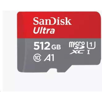 SanDisk MicroSDXC karta 512GB Ultra (100MB/s, Class 10, Android) + adaptér