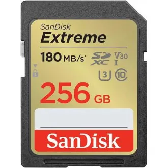SanDisk SDXC karta 256GB Extreme (190 MB/s Class 10, UHS-I U3 V30) - Rozbalené SanDisk SDXC karta 256GB Extreme (190 MB/s Class 10, UHS-I U3 V30) - Rozbalené