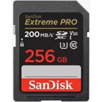 SanDisk SDXC karta 256GB Extreme PRO (200 MB/s Class 10, UHS-I U3 V30)