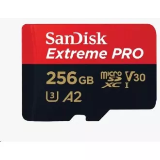 SanDisk micro SDXC karta 256 GB Extreme PRO (200 MB/s Class 10, UHS-I U3 V30) + adaptér SanDisk micro SDXC karta 256 GB Extreme PRO (200 MB/s Class 10, UHS-I U3 V30) + adaptér