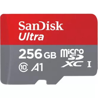 SanDisk MicroSDXC karta 256 GB Ultra (150 MB/s, A1 Class 10 UHS-I) + adaptér