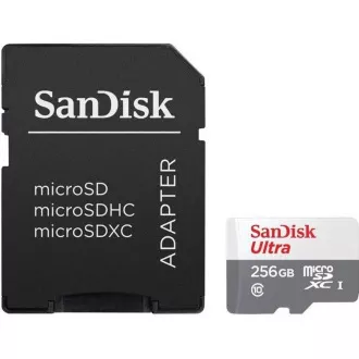 Sandisk MicroSDXC karta 256 GB Ultra (100 MB/s, Class 10 UHS-I, Android)