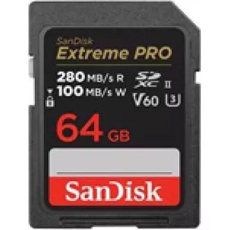 SanDisk SDXC karta 64GB Extreme PRO (280 MB/s Class 10, UHS-II V60)