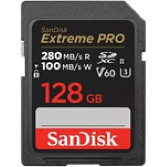 SanDisk SDXC karta 128GB Extreme PRO (280 MB/s Class 10, UHS-II V60) SanDisk SDXC karta 128GB Extreme PRO (280 MB/s Class 10, UHS-II V60)