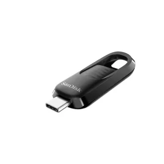 SanDisk Flash Disk 128GB Ultra Slider, USB-C 3.2, Čierna