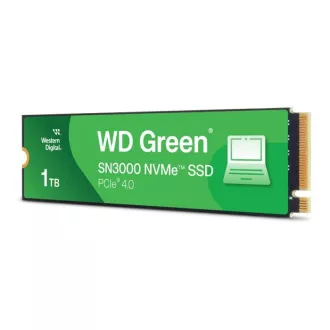 WD GREEN SSD 1TB SN3000 Powered by SanDisk, PCI Gen4x4, M.2 2280, (R:5000/W:4200 MB/s) WD GREEN SSD 1TB SN3000 Powered by SanDisk, PCI Gen4x4, M.2 2280, (R:5000/W:4200 MB/s)