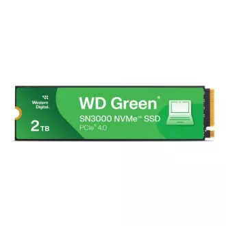WD GREEN SSD 2TB SN3000 Powered by SanDisk, PCI Gen4x4, M.2 2280, (R:5000/W:4200 MB/s) WD GREEN SSD 2TB SN3000 Powered by SanDisk, PCI Gen4x4, M.2 2280, (R:5000/W:4200 MB/s)