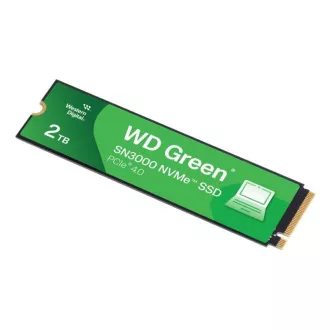 WD GREEN SSD 2TB SN3000 Powered by SanDisk, PCI Gen4x4, M.2 2280, (R:5000/W:4200 MB/s) WD GREEN SSD 2TB SN3000 Powered by SanDisk, PCI Gen4x4, M.2 2280, (R:5000/W:4200 MB/s)