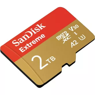 SanDisk micro SDXC karta 2TB Extreme (240 MB/s A2 UHS-I U3 V30) + adaptér