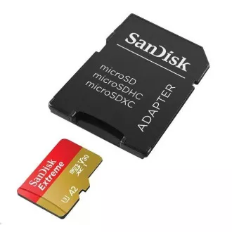 SanDisk micro SDXC karta 2TB Extreme (240 MB/s A2 UHS-I U3 V30) + adaptér