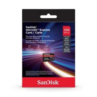 SanDisk micro SDXC karta 256 GB Express (880/650 MB/s, A1, UHS-I, U3)