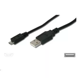 PREMIUMCORD Kábel USB 2.0 A - Micro B prepojovací 1m