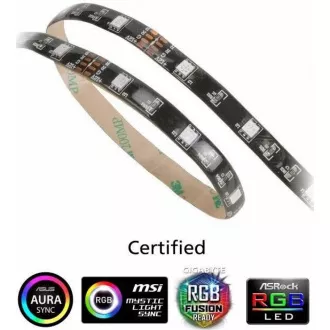 AKASA LED pásik Vegas MB, magnetický, 50cm, RGB 12V