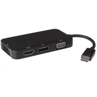 PREMIUMCORD adaptér DisplayPort - DP + HDMI + DVI + VGA, 1080p, 4K * 2K