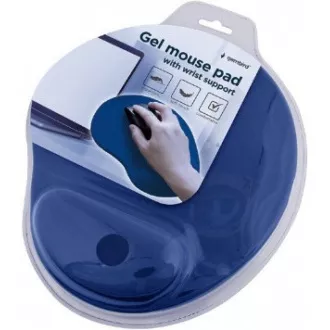GEMBIRD Podložka pod myš gélová ergonomická Maxi, modrá