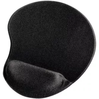 GEMBIRD Podložka pod myš gélová ergonomická Maxi, čierna