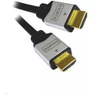 PREMIUMCORD Kábel HDMI A - HDMI AM/M 2m pozlátené a kovové HQ konektory, 4K