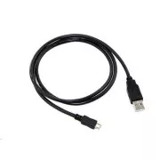 C-TECH kábel USB 2.0 AM/Micro, 2m, čierny