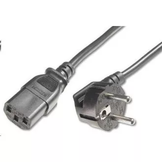 PREMIUMCORD Kábel napájací 230V/10A, zahnutá vidlica, 2m