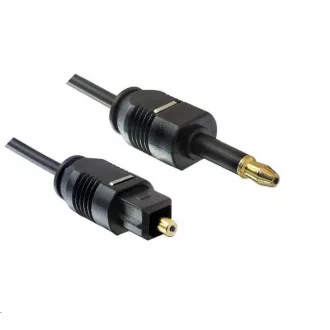 PREMIUMCORD Kábel 3, 5mm mini Toslink - Toslink, OD: 2.2mm, dĺžka 3m