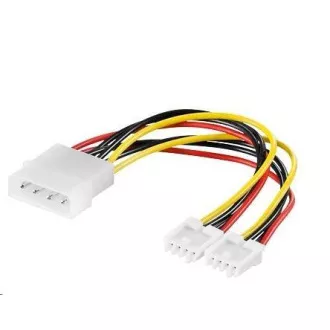 PREMIUMCORD Kábel napájací HDD, FDD 5, 25"-2x3, 5"
