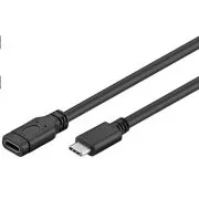 PREMIUMCORD USB-C predlžovací kábel (USB 3.1 generation 1), C/M - C/F, 1m