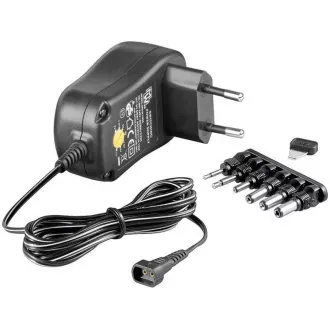 Goobay Univerzálny napájací adaptér 230V/3-12V jednosmerný 1000mA