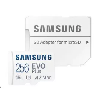 Samsung micro SDXC karta 256GB EVO Plus + SD adaptér Samsung micro SDXC karta 256GB EVO Plus + SD adaptér