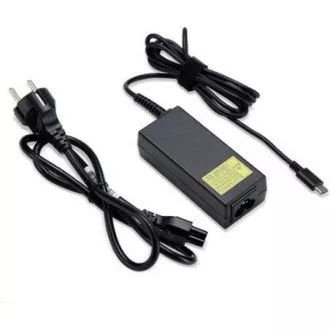 ACER 45W_USB Type C Adapter, Black - pre zariadenia s USB C, EU POWER CORD (RETAIL PACK)
