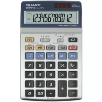 SHARP kalkulačka - EL337C - strieborná