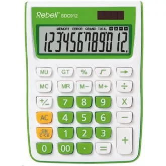 REBELL kalkulačka - SDC912 GR - zelená