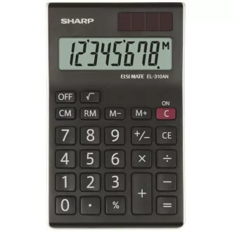 SHARP kalkulačka - EL-310ANWH - čierna