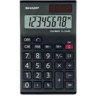 SHARP kalkulačka - EL-310ANWH - čierna