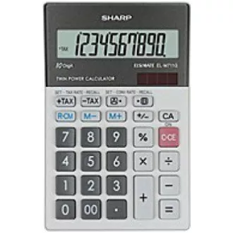 SHARP kalkulačka - EL-M711GGY - strieborná