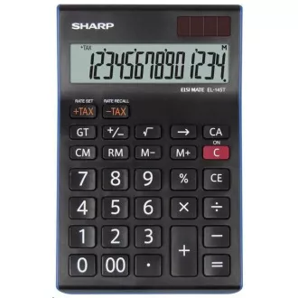 SHARP kalkulačka - EL-145TBL - čierna