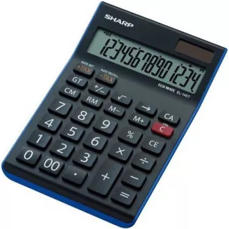 SHARP kalkulačka - EL-145TBL - čierna