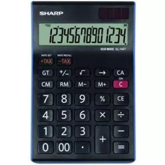 SHARP kalkulačka - EL-145TBL - čierna