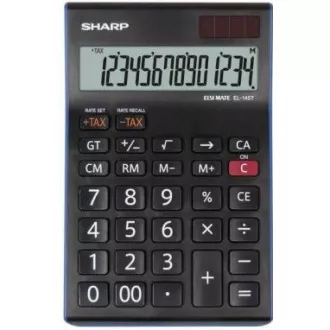 SHARP kalkulačka - EL-145TBL - čierna