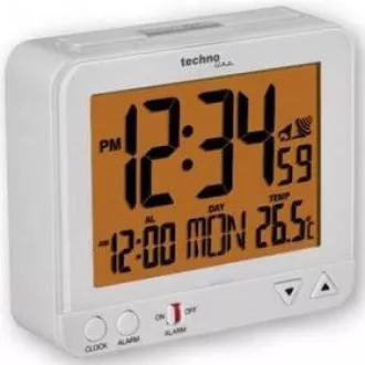 TechnoLine WT 195 - digitálny budík čierny s teplomerom