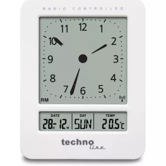 TechnoLine WT 745W - Budík s analógovým LCD displejom a teplomerom