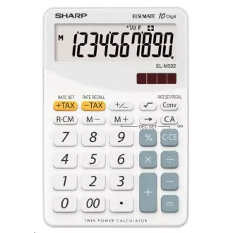SHARP kalkulačka - EL-M332BWH - biela