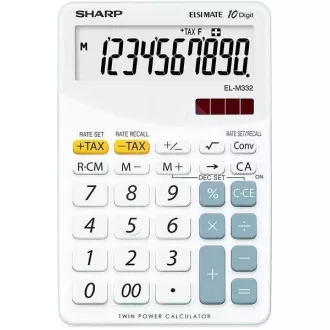 SHARP kalkulačka - EL-M332BWH - biela