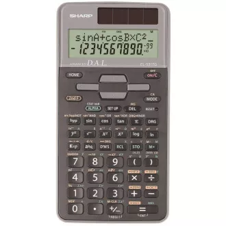 SHARP kalkulačka - EL531TGWH - biela - box - Solárne + batéria