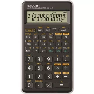 SHARP kalkulačka - EL-501T - biela (balenie box)