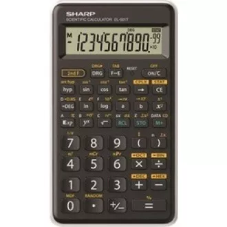 SHARP kalkulačka - EL-501T - biela (balenie box)