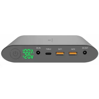 Viking notebooková power banka Smartech II Quick Charge 3.0 40000mAh, šedá