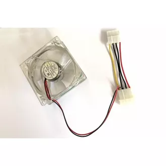 EUROCASE ventilátor 80mm, 12V/0, 14A, presvetlený RGB (molex) EUROCASE ventilátor 80mm, 12V/0, 14A, presvetlený RGB (molex)